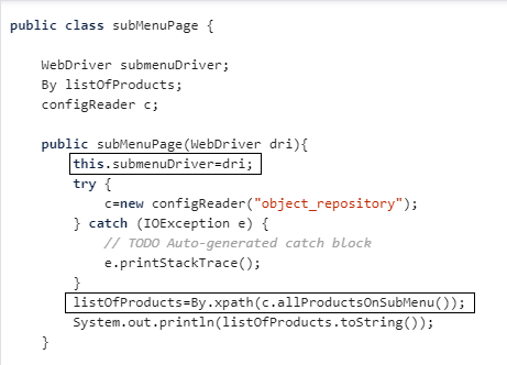 page navigation in pom resulting page ele initialization